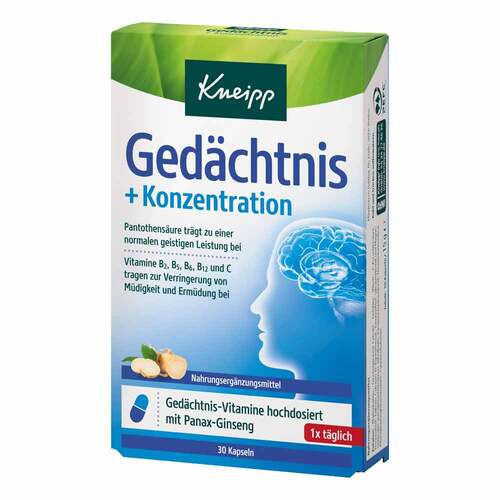 Kneipp Ged&auml;chtnis + Konzentration Kapseln - 1