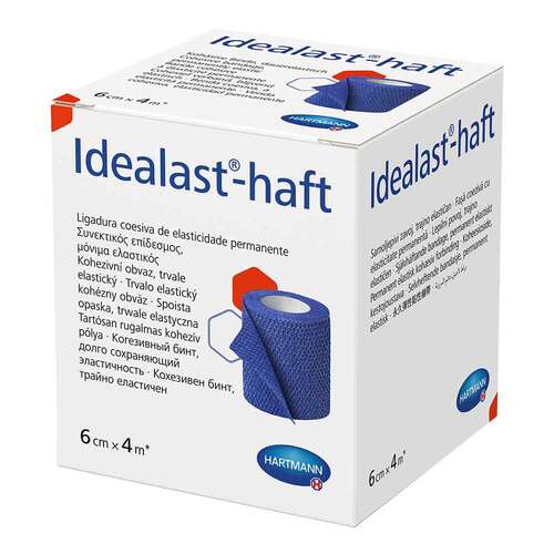 Idealast-haft color Binde 6 cm x 4 m blau - 1