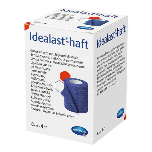 Idealast-haft color Binde 8 cm x 4 m blau - 1