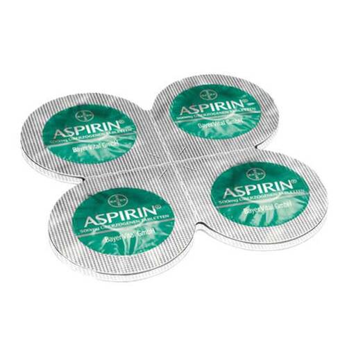 Aspirin 500 mg &uuml;berzogene Tabletten - 2