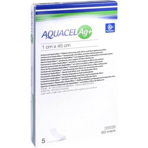 Aquacel Ag + 1x45 cm Tamponaden - 1