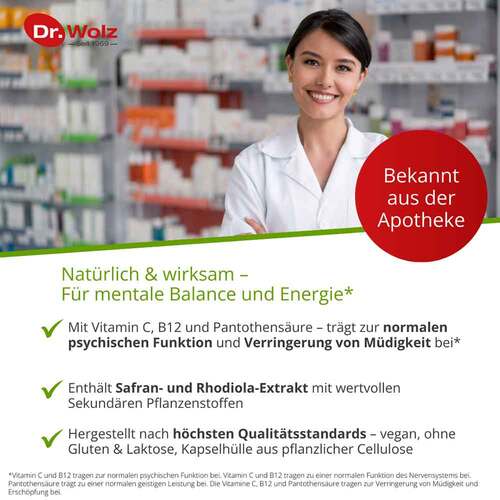 Safran + Rhodiola-Extrakt Dr. Wolz Kapseln - 4
