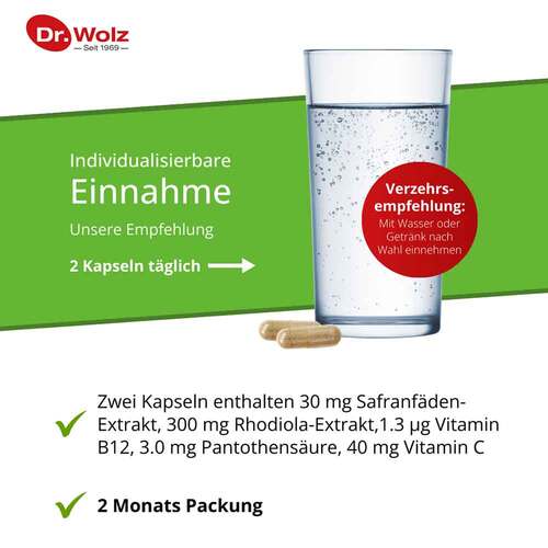 Safran + Rhodiola-Extrakt Dr. Wolz Kapseln - 6