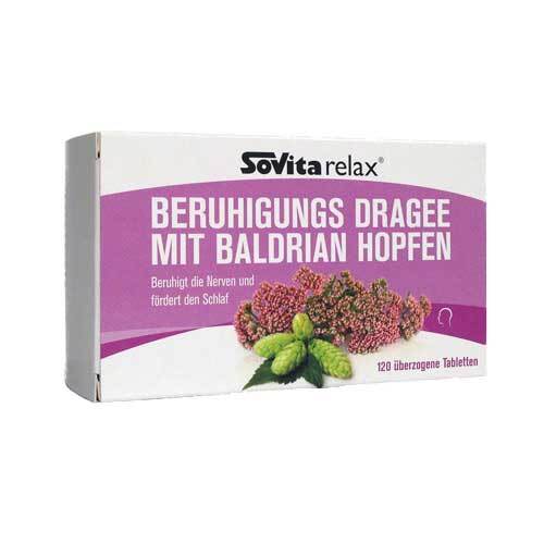 Sovita relax Beruhigungs Dragee mit Baldrian Hopfen - 1