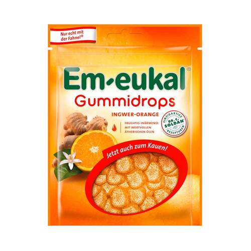 Em-eukal Gummidrops Ingwer-Orange zuckerhaltig - 1