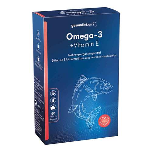 Gesund Leben Omega-3 1.000 mg Kapseln + Vitamin E - 1