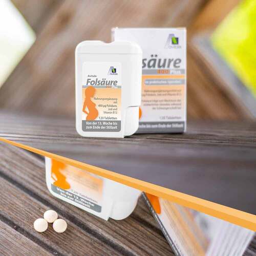 Fols&auml;ure 400 Plus B12 + Jod Tabletten - 6