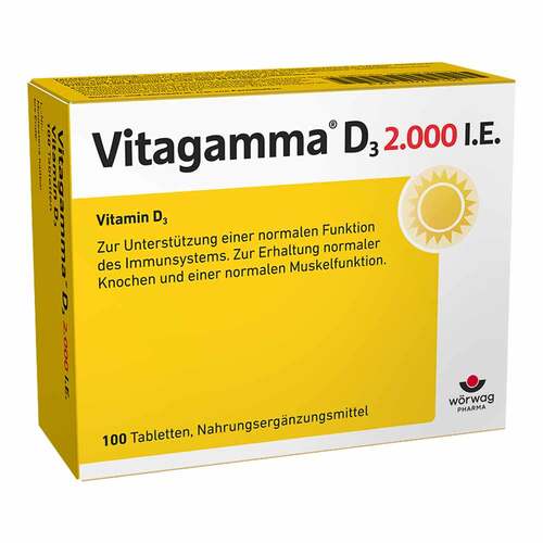 Vitagamma D3 2.000 I.E. Vitamin D3 NEM Tabletten - 1