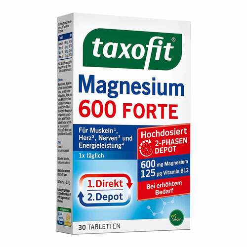 Taxofit Magnesium 600 Forte Depot Tabletten - 1