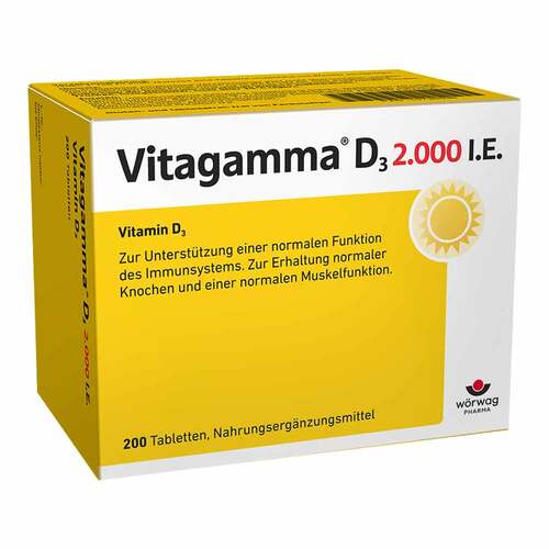 Vitagamma D3 2.000 I.E. Vitamin D3 NEM Tabletten - 1