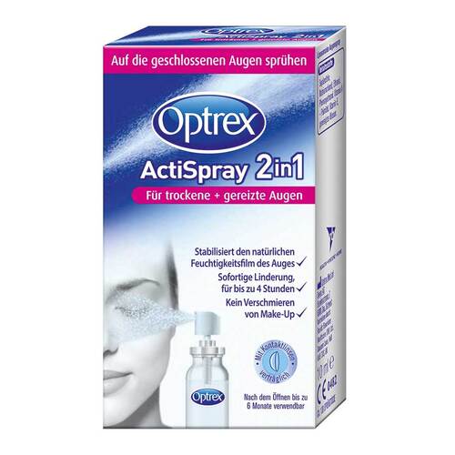 Optrex Actispray 2in1 f&uuml;r trockene + gereizte Augen - 1