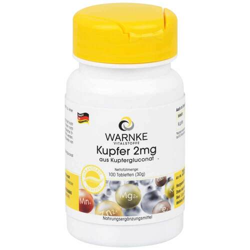 Kupfer 2 mg aus Kupfergluconat Tabletten - 1