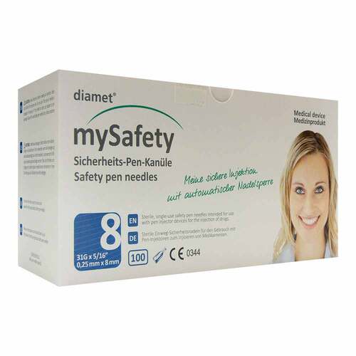Diamet Mysafety Sicherheits-Pen Kan&uuml;le 31 G 0,25x8 mm - 1
