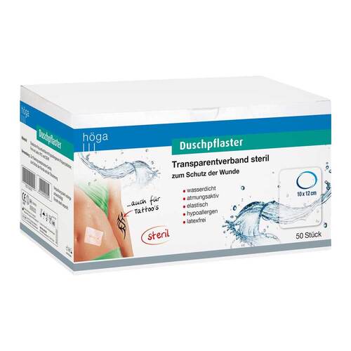 Duschpflaster 10x12 cm Transparentverband steril - 1