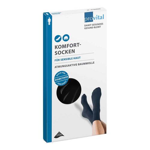 Provital Komfortsocken men Gr&ouml;&szlig;e 39 - 42 schwarz - 1