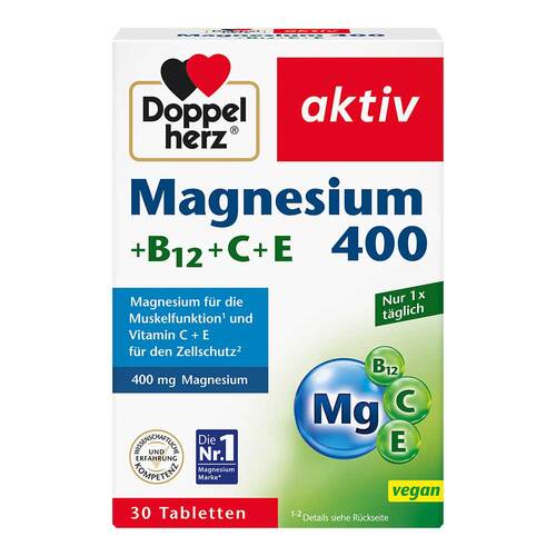 Doppelherz Magnesium 400+B12+C+E Tabletten - 1
