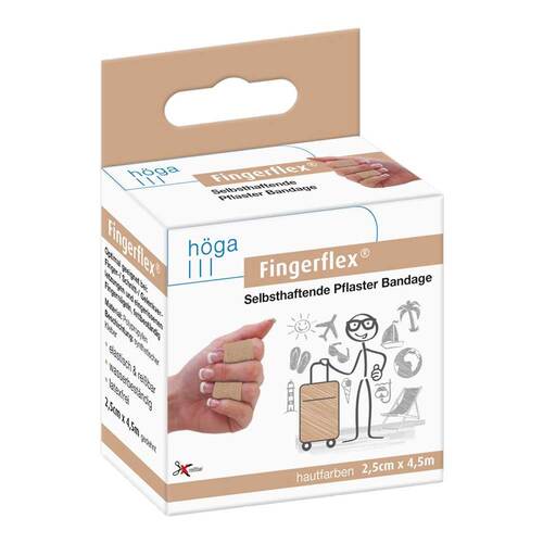 Fingerflex Binde 2,5 cmx4,5 m hautfarben - 1