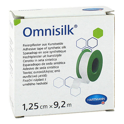 Omnisilk Fixierpflaster Kunstseide 1,25 cmx9,2 m - 1