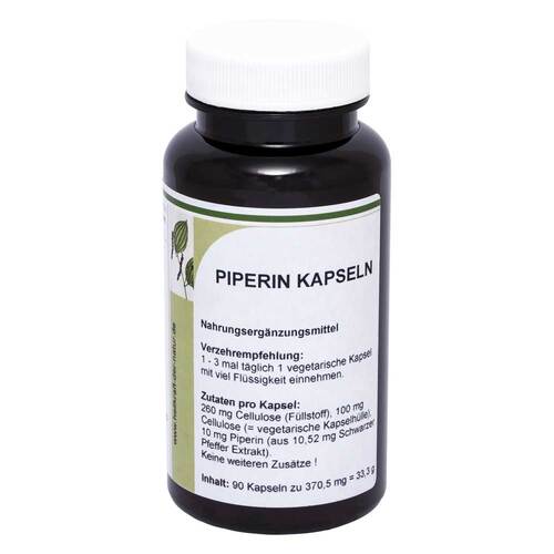 Piperin schwarz Pfeffer Extrakt Kapseln - 1