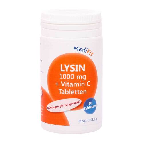 Lysin 1.000 mg + Vitamin C Tabletten Medifit - 1