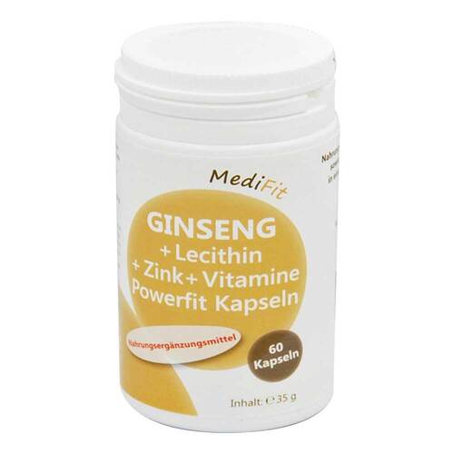 Ginseng + Lecithin + Zink + Vitamine Powerfit Kapseln - 1