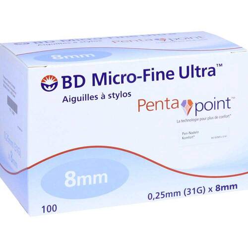 BD Micro-Fine Ultra Pen-Nadeln 0,25x8 mm - 1
