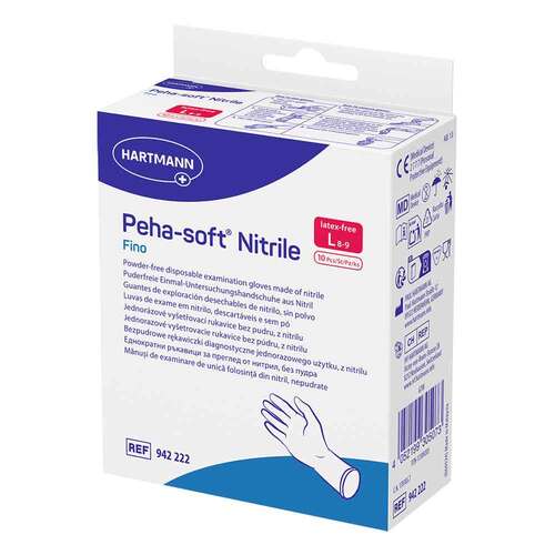 Peha-Soft nitrile fino Untersuchungshandschuhe pf.unsteril L - 1