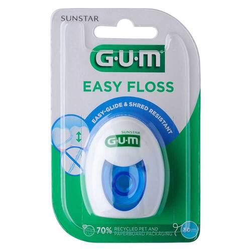 GUM Easy Floss Zahnseide gewach.30 m Ptfe Zahnband - 1