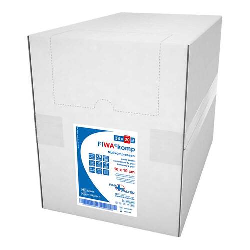 Fiwakomp Mullkomp.10x10 cm steril 12fach RK - 1