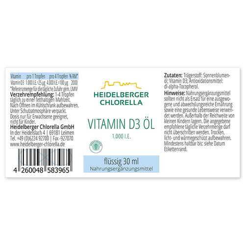 Vitamin D3 &Ouml;l Tropfen zum Einnehmen - 2