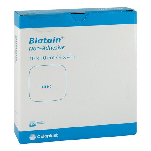 Biatain Schaumverband 10x10 cm nicht haftend - 1
