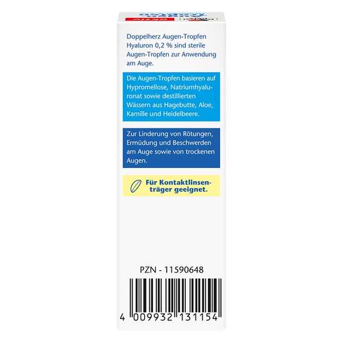Doppelherz Augen-Tropfen Hyaluron 0,2% - 2