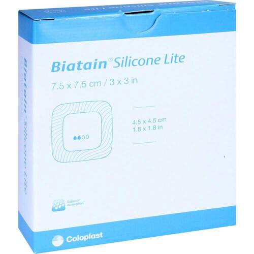 Biatain Silicone Lite Schaumverband 7,5x7,5 cm - 1