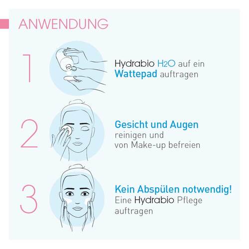 Bioderma Hydrabio H2O Mizellen-Reinigungsl&ouml;sung f&uuml;r feuchtigkeitsarme Haut - 3