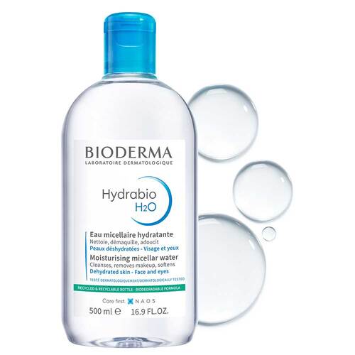 Bioderma Hydrabio H2O Mizellen-Reinigungsl&ouml;sung f&uuml;r feuchtigkeitsarme Haut - 6