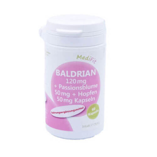 Baldrian 120 mg + Passionsblume 50 mg + Hopfen 50 mg - 1