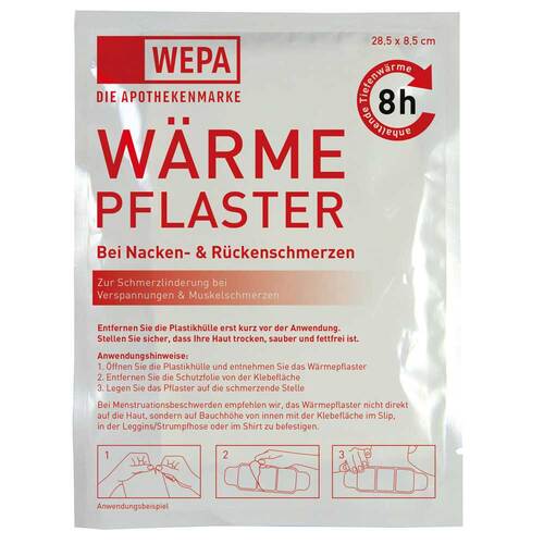 W&auml;rmepflaster Nacken / R&uuml;cken 8,5x28,5 cm Wepa - 2