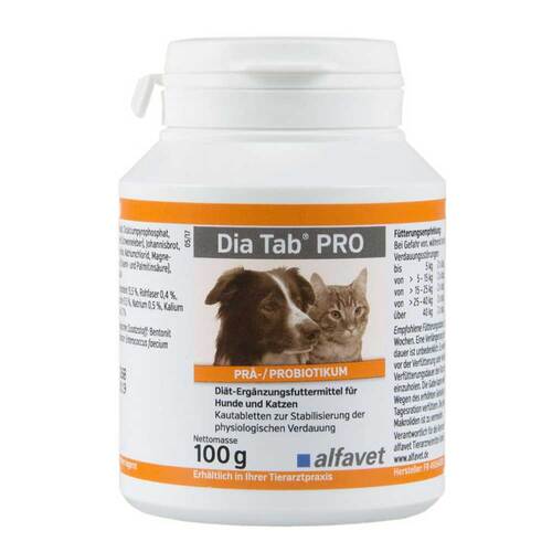 Dia Tab Pro Kautabletten f&uuml;r Hunde und Katzen - 1