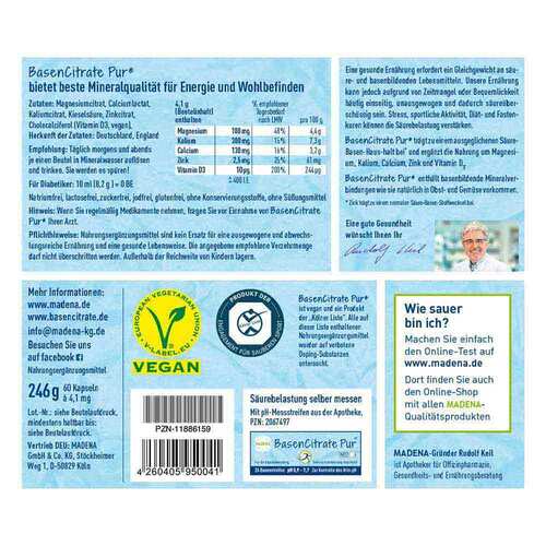 Basen Citrate Pur n.Apotheker Rudolf Keil Beutel - 2