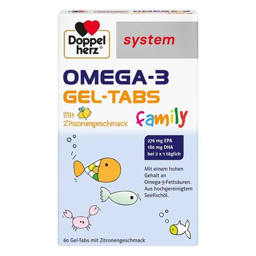 Doppelherz Omega-3 Gel-Tabs family system  - 1