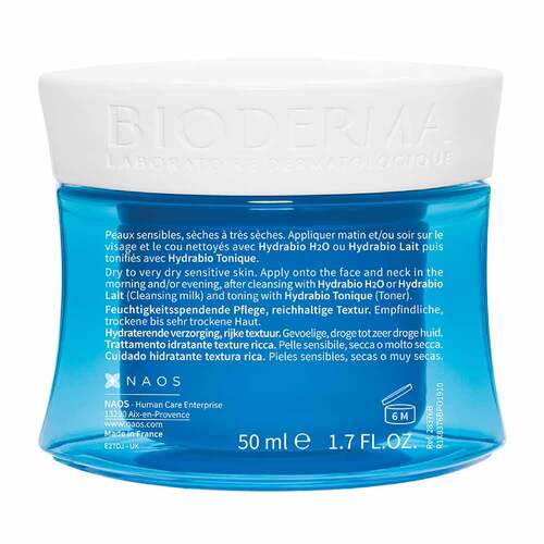 Bioderma Hydrabio Creme Pot f&uuml;r feuchtigkeitsarme, trockene bis sehr trockene, empfindliche Haut - 2