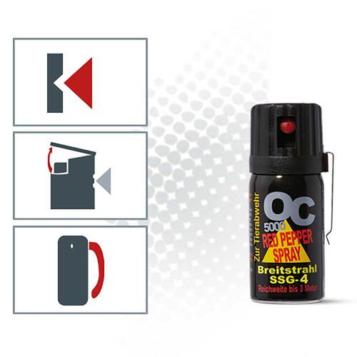 Pfeffer Abwehrspray Red Pepper OC5000 Breitstrahl - 2