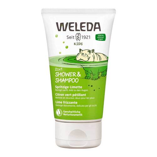 Weleda Kids 2in1 Shower &amp; Shampoo spritzige Limette - 1