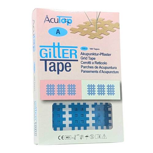 Gitter Tape Acutop Akupunkturpflaster 2x3 cm blau - 1