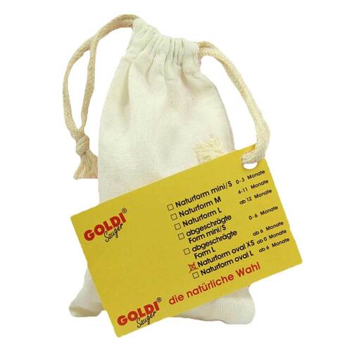 Goldisauger oval XS ab 0 Monate i.Polybeutel - 1