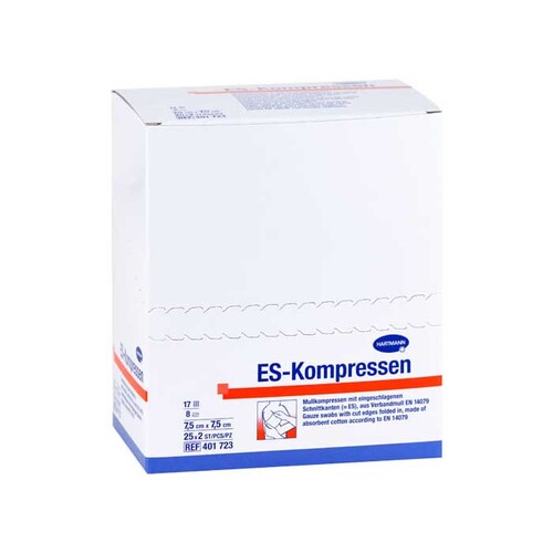 ES-Kompressen steril 7,5x7,5 cm 8fach 50 St. - 1