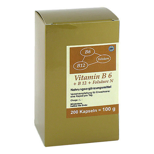 Vitamin B6 + B12 + Fols&auml;ure N Kapseln - 1