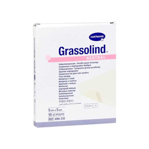 Grassolind Salbenkompressen 5x5 cm steril - 1