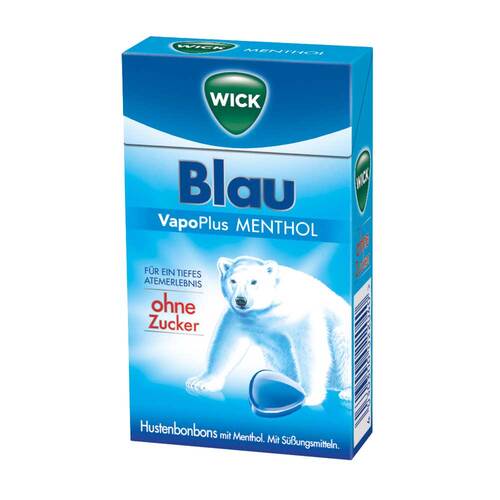 WICK BLAU Menthol Bonbons ohne Zucker Clickbox - 1