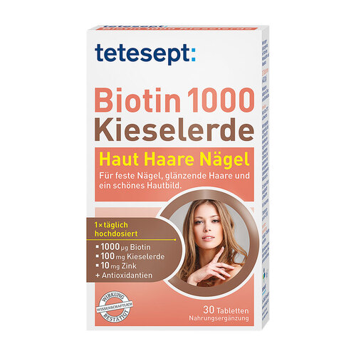 Tetesept Biotin 1000 Kieselerde Filmtabletten - 1